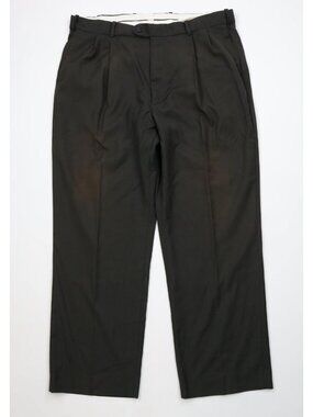 Vintage 90s Streetwear Mens 38x29 Sun Faded Rayon Gabardine Wide Leg Chino Pants